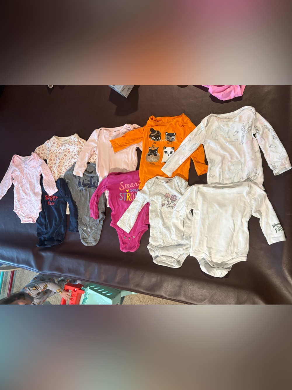 💥Buy 2 Get 1 Free💥 Kids Long-Sleeve One-Piece Bodysuit Bundle 12-18 months
